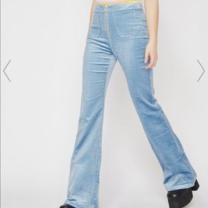 Courduroy blue pants